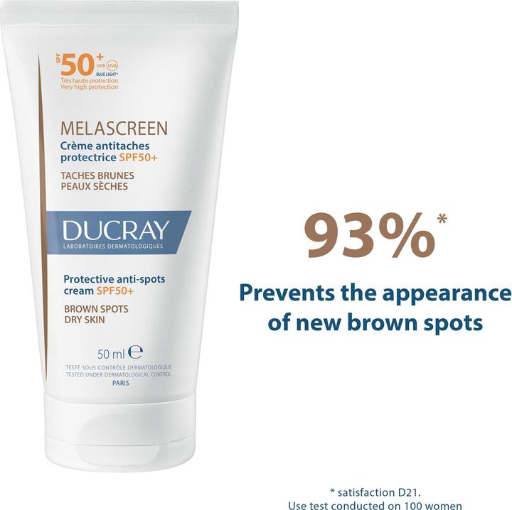 Image du produit Ducray Melascreen Crème antitachestectrice (Crème solaire visage, SPF 50+, 50 ml, 68 g)