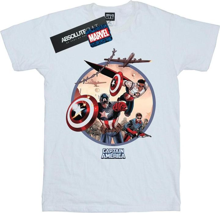 Immagine prodotto Captain America And Falcon In Battle Maglietta Uomo (L)