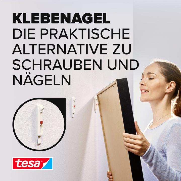 Actual product image tesa Adhesive nail wallpaper & plaster height adjustable