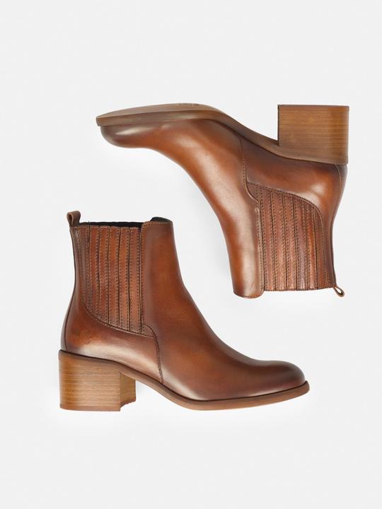 Produktbild Felmini MIRA D947 Elegante Stiefelette mit niedrigem Absatz, gefertigt aus weichem Leder. Diese stilvollen S (38)