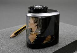 Immagine prodotto Bind 70520 - Temperino elettrico nero-trasparente, temperamatite automatico per matite in stick standard