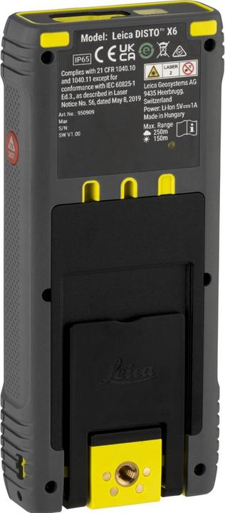 Image du produit Leica Geosystems Disto X6 (250 m, 635 nm)