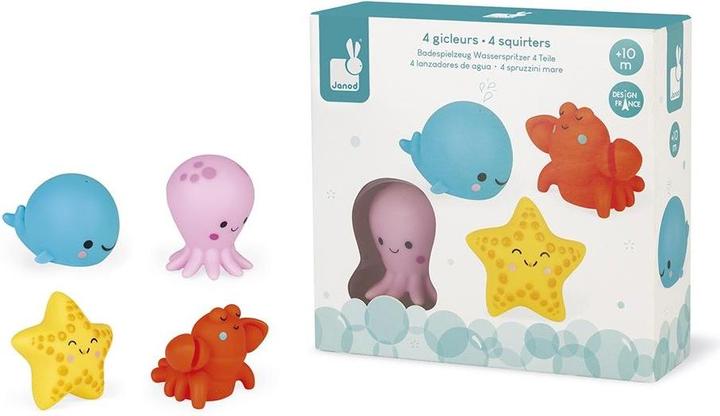 Actual product image Janod 4 sea animals