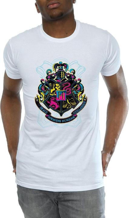 Actual product image Mens Hogwarts Crest Cotton T-Shirt (L)