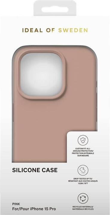 Actual product image iDeal Of Sweden Designer Silicone Cover Blush Pink (Apple iPhone 15 Pro)