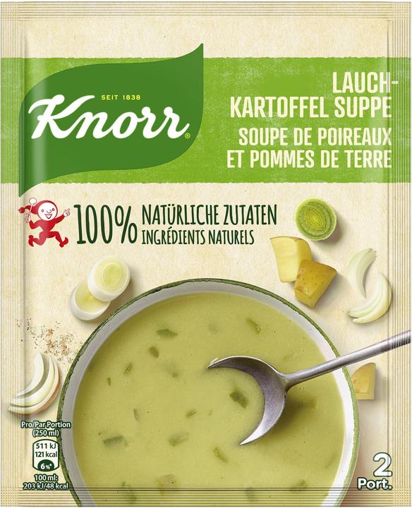 Image du produit Knorr 100% naturel Soupe de poireaux, pommes de terre et oignons, sachet de soupe, plat cuisiné