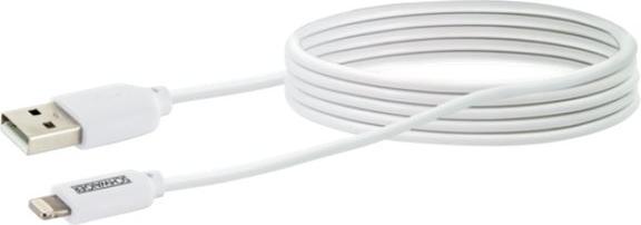 Image du produit Schwaiger LKF200L532 Câble USB A Lightning blanc de 2m (2 m, USB 2.0)