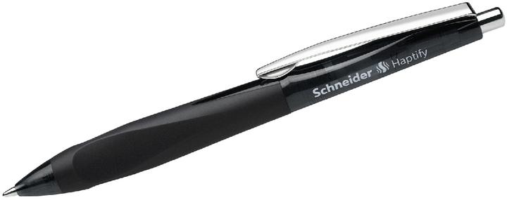 Image du produit Schneider Stylo à bille rétractable Haptify Clip-on Medium (e) (Noir, 1 x)