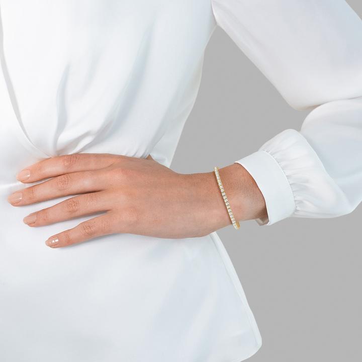 Produktbild Glanzstücke München Damen Sterling Silber Zirkonia Gelbgold - 34422 (17 cm, Sterling Silber)