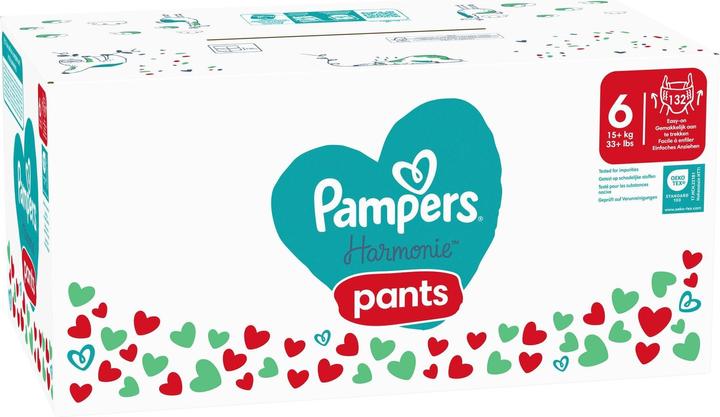 Image du produit Pampers Harmonie Pants (Taille 6, Pack mensuel, 132 pièce(s))