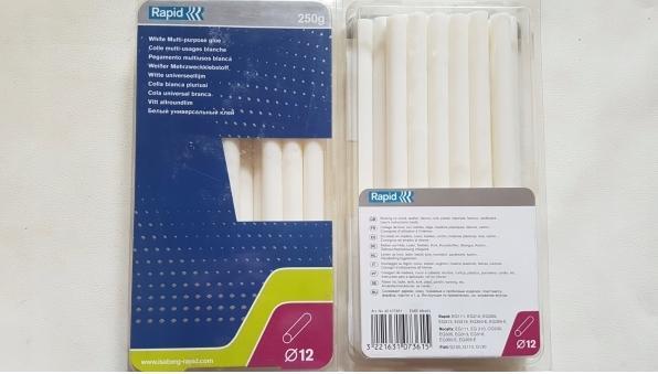 Actual product image Rapid Universal white glue sticks Ø12x190mm 14 pieces