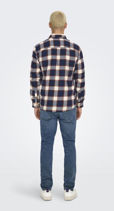 Actual product image Only & Sons Onsral Ls Slim Check Shirt (XXL)