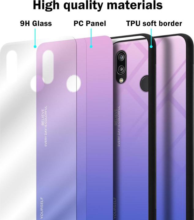 Productafbeelding Cadorabo TPU 2 kleuren glasdekking (Huawei Nova 3E)
