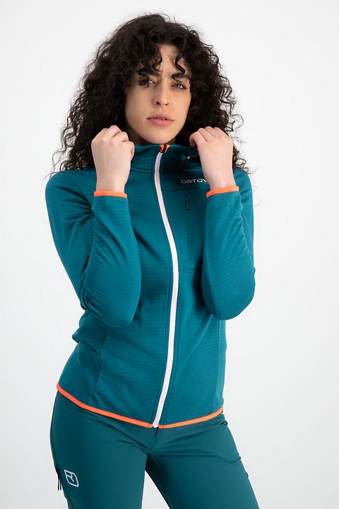 Actual product image Ortovox Fleece Light Grid Hoodie Ladies Midlayer (XS)