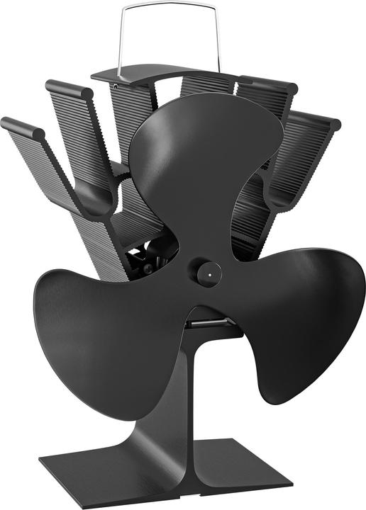 Produktbild Wiltec Kaminofen Ventilator 3 Flügel stromlos Kaminventilator Ofenventilator