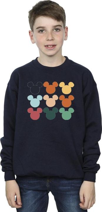 Actual product image Disney Boys Mickey Mouse Heads Square Sweatshirt (104)
