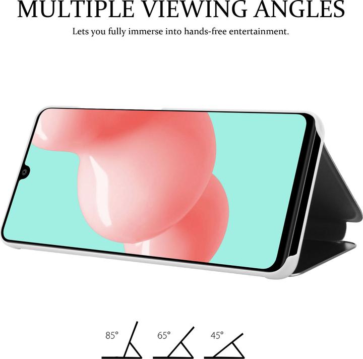 Actual product image Cadorabo Book Smart View Mirror Cover (Samsung Galaxy A41)