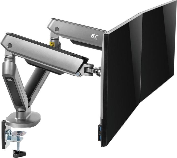 Immagine prodotto NanoRS Supporto per monitor da gioco a 2 pieghe 17-32 con illuminazione LED RGB regolabile Supporto da (Tavolo, 32.01")