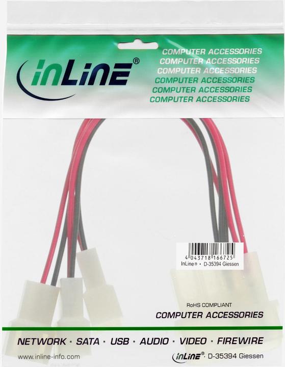 Image du produit InLine Câble adaptateur pour ventilateur