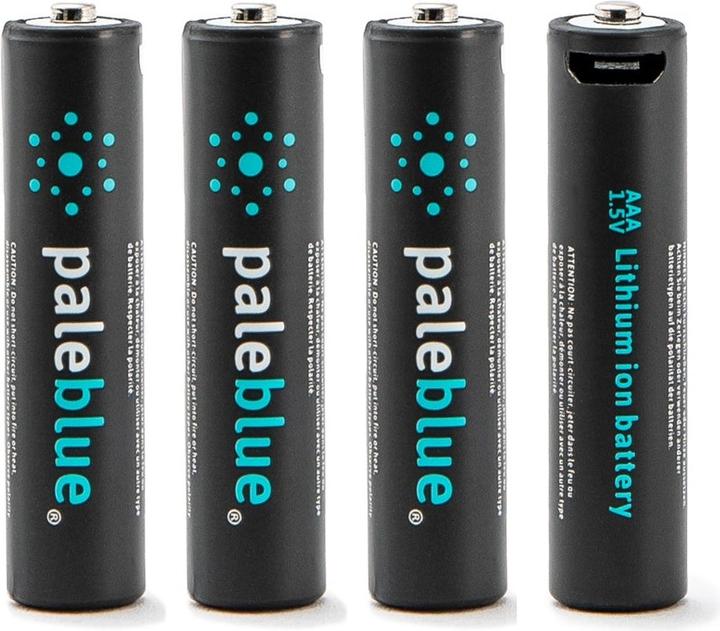 Actual product image Pale Blue Pack of 4 AAA (4 pcs., AAA, 750 mAh)