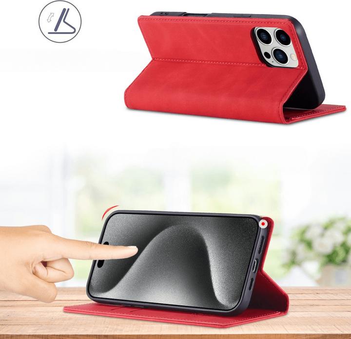 Actual product image LC.Imeeke iPhone 16 Pro - Flip Case Vintage (Apple iPhone 16 Pro)