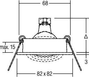 Actual product image Brumberg 12644643 LED recessed spotlight 6W 3000K 507lm ti mt Gl tr (507 lm)