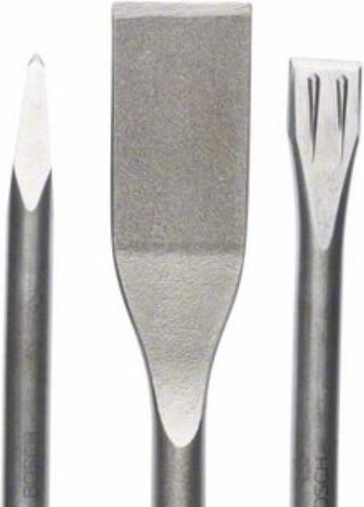 Immagine prodotto Bosch Professional Zubehör Set di scalpelli da 3 pezzi, SDS plus, 0/20/40 mm (250 mm)