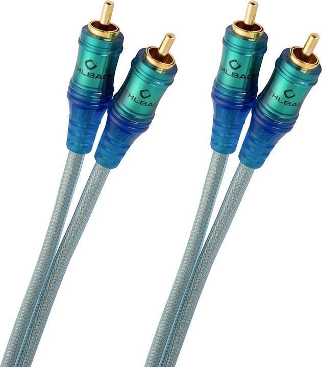 Immagine prodotto Oehlbach NF Cavo audio RCA ICE BLUE, 2 m (2 m, Cinch)