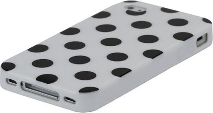 Produktbild König Design Schutzhülle für Handy iPhone 4 / 4s Weiss / Schwarz (Apple iPhone 4, LG G4s)