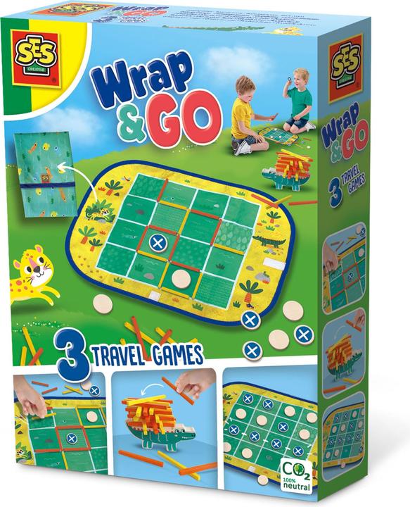 Image du produit Ses Jeux de voyage Wrap and Go, 3in1 (Anglais, Français, Néerlandais, Allemand)
