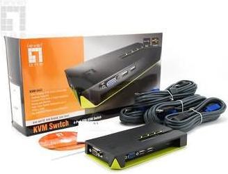 Produktbild LevelOne KVM-0422: 4Port Kabel-KVM-Switch