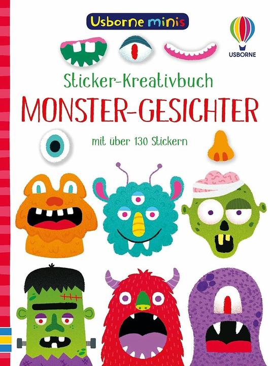 Immagine prodotto Usborne Minis - Libro creativo degli adesivi: Facce da mostro