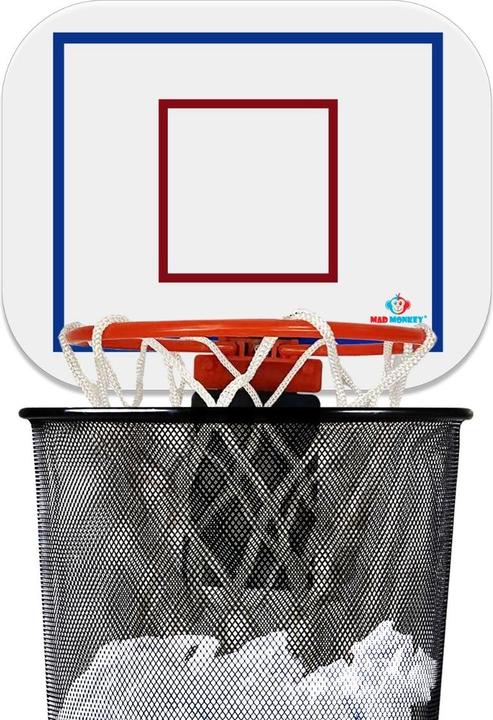 Mad Monkey Ansteckbarer Basketballkorb für den Mülleimer