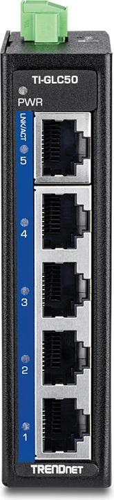 Produktbild Trendnet TI-GLC50 5-Port Gigabit Industrial DIN-Rail Mini (5 Ports)