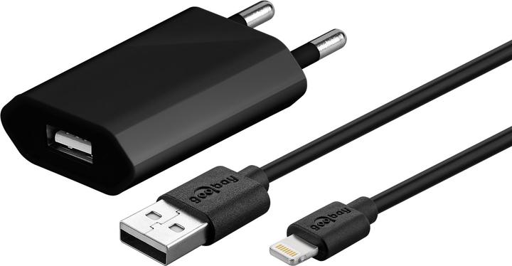 Image du produit Goobay Chargeur USB A Slim avec Câble Apple Lightning (5 W)