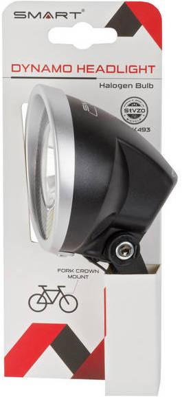 Actual product image smart front dynamo bike light on halogen fork 10 lux on-off