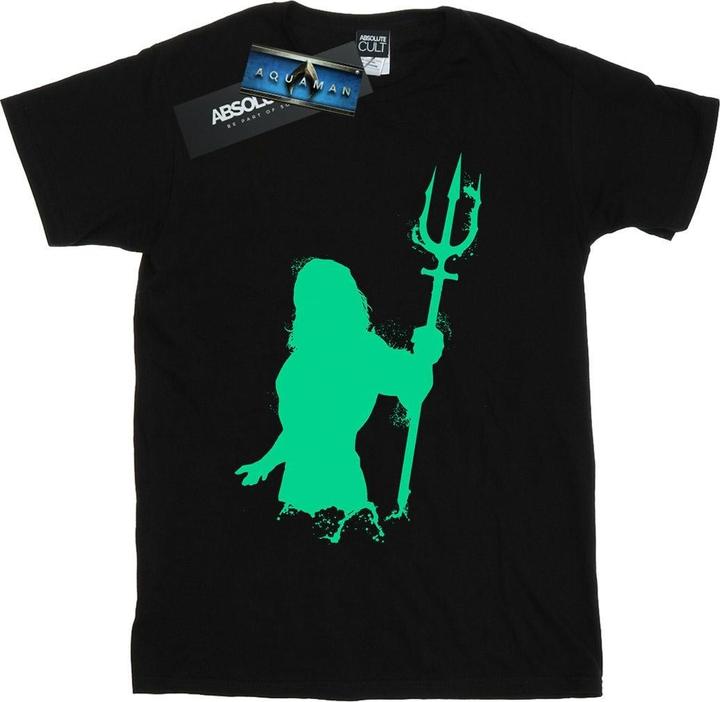 Aquaman Aqua Silhouette TShirt (XXL)