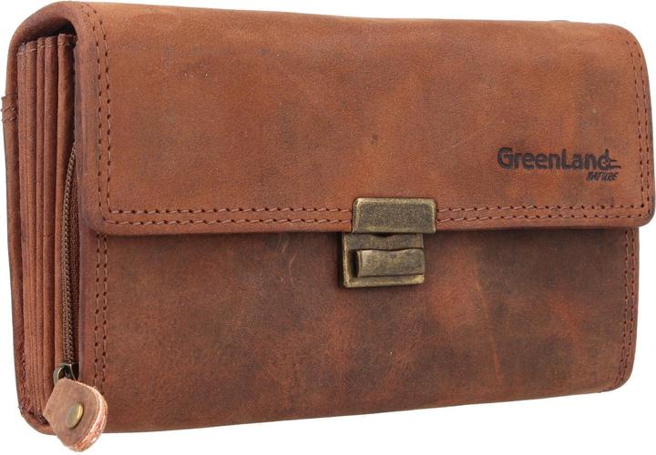 Image du produit Greenland Nature Montenegro Porte-monnaie serveur Porte-monnaie RFID en cuir 16,5 cm