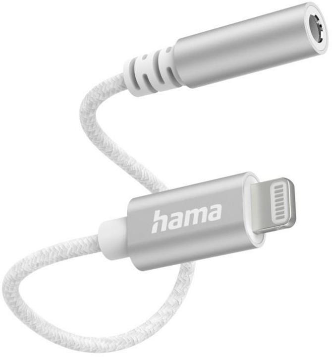Produktbild Hama Lightning-Adapter auf 3,5-mm-Audiobuchse, Weiss (3.5mm Klinke, Lightning)