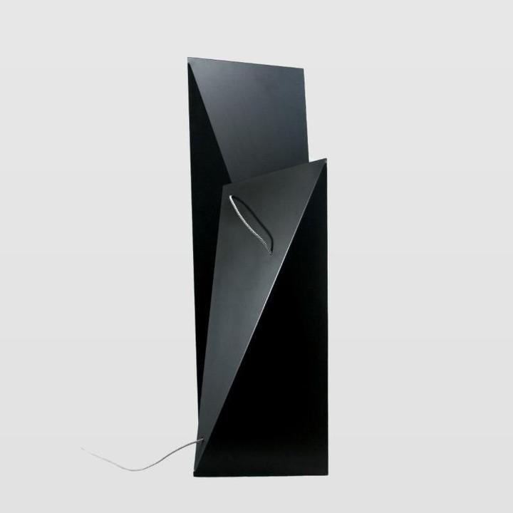 Gie El LGH0360 - Geometrische Stehleuchte TOWER BIG, schwarz (E27)