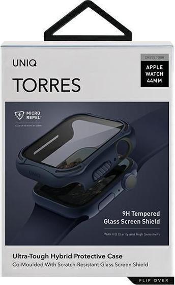 Actual product image Uniq etui Torres Apple Watch Series 4/5/6/SE 44mm. niebieski/nautical blue