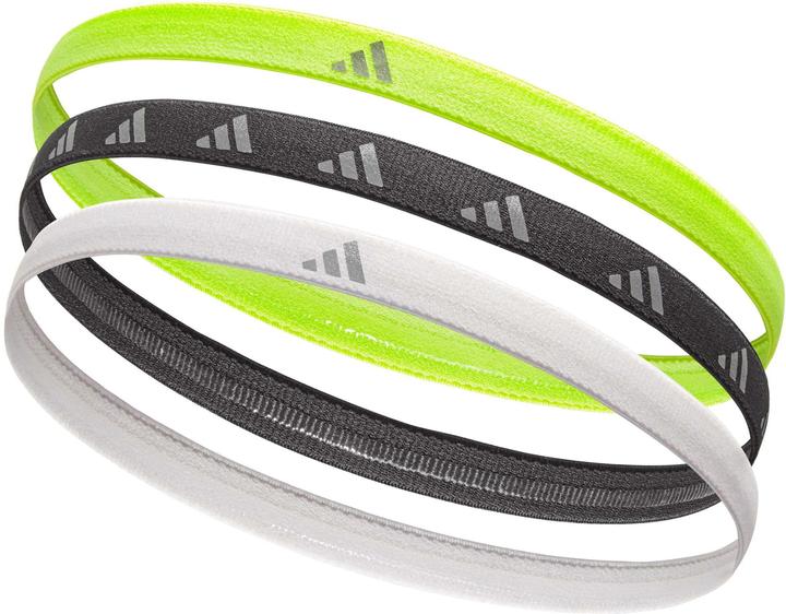 adidas Hairbands Lucid Lemon, Schwarz, Silber