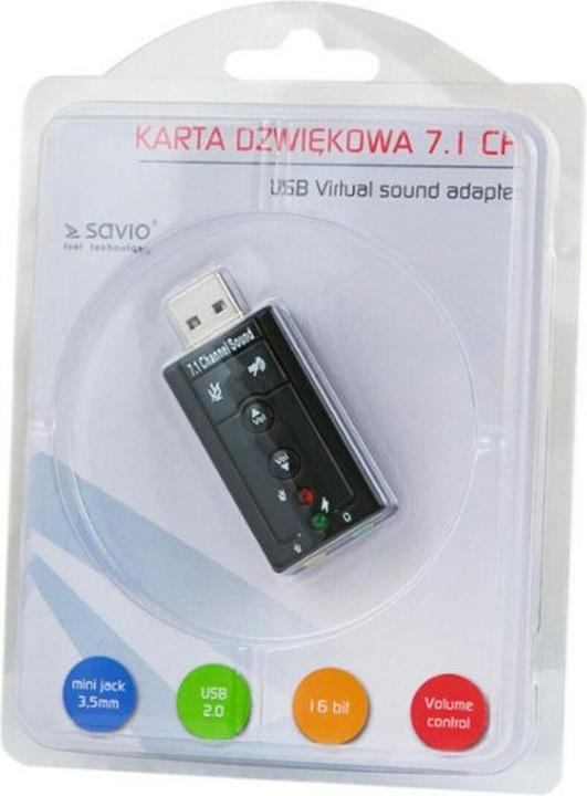 Immagine prodotto Savio AK-01 Scheda Audio 7.1 Canali USB (USB)