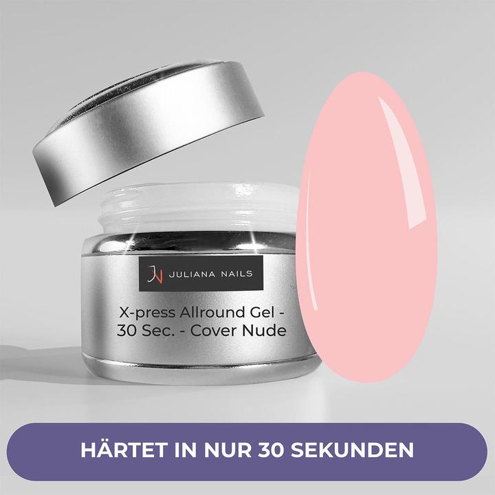 Actual product image Juliana Nails X-press Allround Gel - 30 sec - Cover Nude (Nude-pink, UV gel varnish)