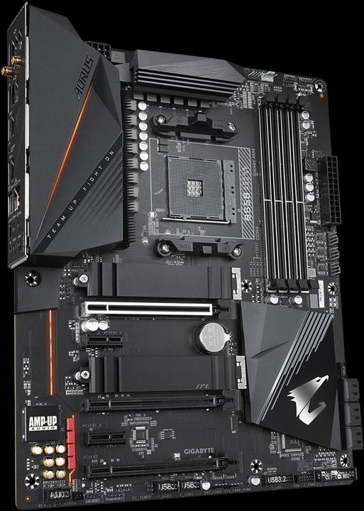 Actual product image Gigabyte B550 Aorus Pro Ac (AM4, AMD B550, ATX)