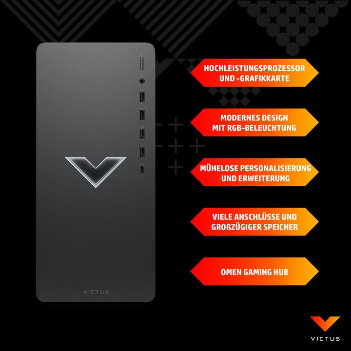 Actual product image HP Victus TG02-0122ng (AMD Ryzen 7 5700G, 32 GB, 1000 GB, GeForce RTX 4060)