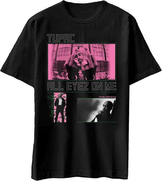 Immagine prodotto Tupac Shakur Maglietta unisex per adulti All Eyez On Me Photo Mix in cotone (XL)