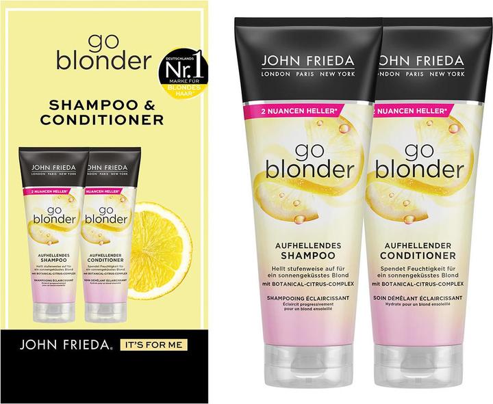 Actual product image John Frieda Sheer Blonde Go Blonder Set (Hair care set)