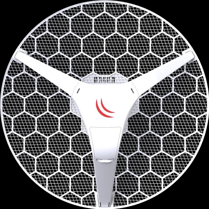 Actual product image MikroTik LHG 5, LHG 5 Dual Chain 5Ghz 802.11an 24.5dBi Integrated antenna, 600MHz COU, 64MB RAM,...