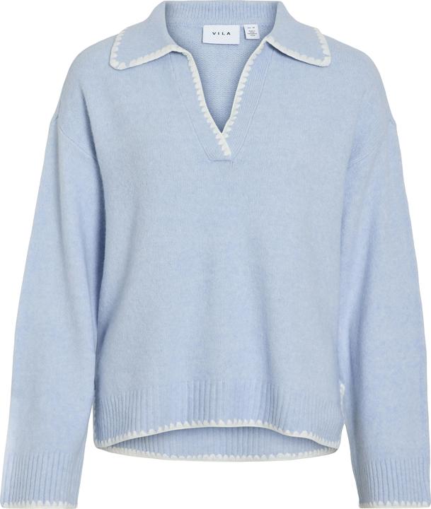 Vila V-Ausschnitt Strickpullover (L)